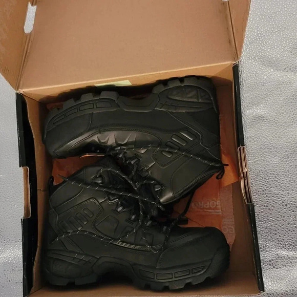 Tegopro Composite Toe Hiker Boots Sz 7 Memory Foam Insole Black Style T10014 - Picture 11 of 15